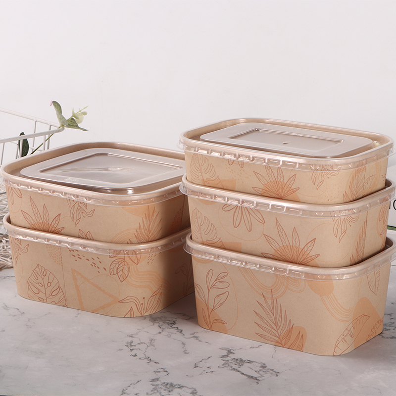 Bol de hârtie dreptunghiulară și pătrată